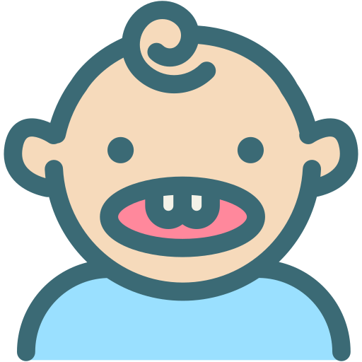 Baby teeth, dental, dentist, dentistry, medical, oral hygiene, tooth icon
